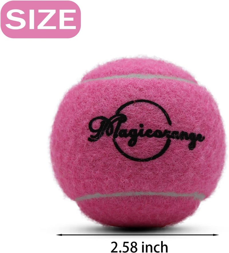 Magicorange Tennis Balls, 12 Pack Advanced Training Tennis Balls Practice Balls, Come with Mesh Bag for Easy Transport, Good for Beginner Training Ball - Image 2